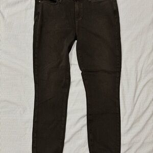 Paige Jeans Womens 32 Black Verdugo Ultra Skinny Stretch Denim Mid Rise Ankle